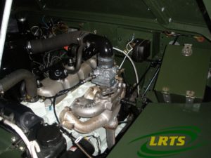 Land Rover Lightweight Series II A 1968 Green Engine Bay For Sale
