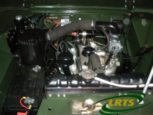 Land Rover Lightweight Series II A 1968 Green Engine Bay For Sale 25