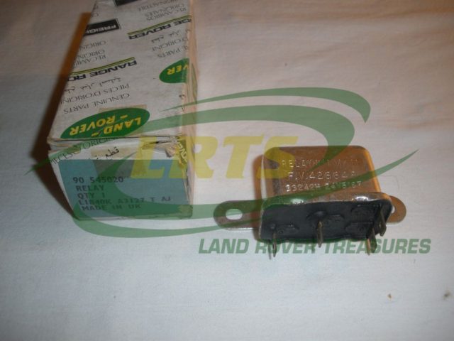 NOS GENUINE LAND ROVER 24V 4 PINS HORN RELAY SOLENOID SERIES 3 PART 90545020