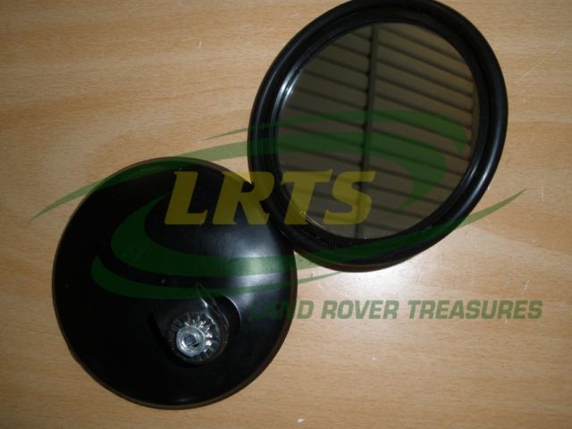 LAND ROVER SERIES ROUND TYPE MIRROR HEAD WITH CLAMP AND NUT PAIR PART 606187