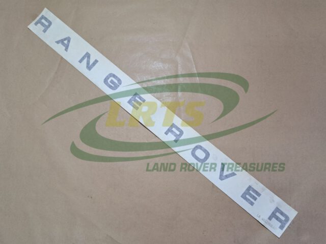 NOS GENUINE LAND ROVER NIMBUS TAIL END DOOR "RANGE ROVER" DECAL RANGE ROVER CLASSIC MUC2956LMP