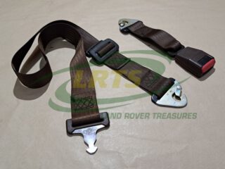 NOS GENUINE LAND ROVER BRUSHWOOD BROWN REAR MIDDLE SEAT BELT ASSY RANGE ROVER CLASSIC MWC2610AMV RTC6750AMV
