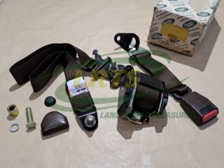 NOS GENUINE LAND ROVER LH BACK ROW BRUSHWOOD BROWN SEAT BELT & REEL ASSY RANGE ROVER CLASSIC RTC6752AMV RTC6100AMV