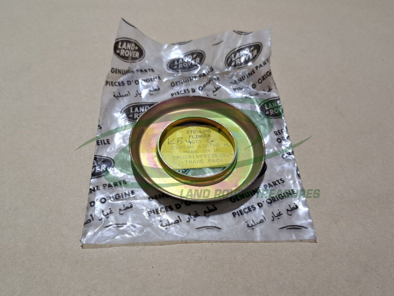ETC4390 OIL FLINGER 2.5NA 2.5TD 200TDI CRANKSHAFT PULLEY LAND ROVER DEF