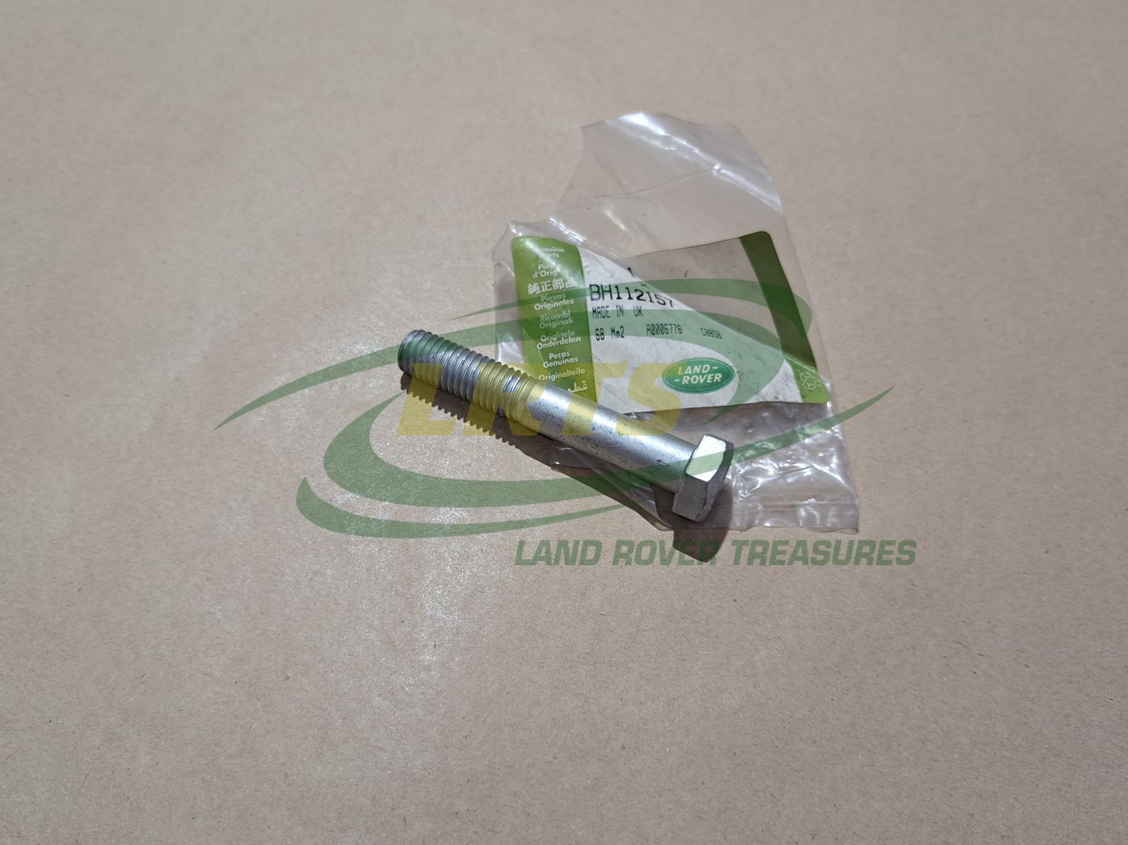 NOS GENUINE LAND ROVER TOWING PINTLE TO CROSSMEMBER M12 X 75MM BOLT DEFENDER BH112157 FB112156