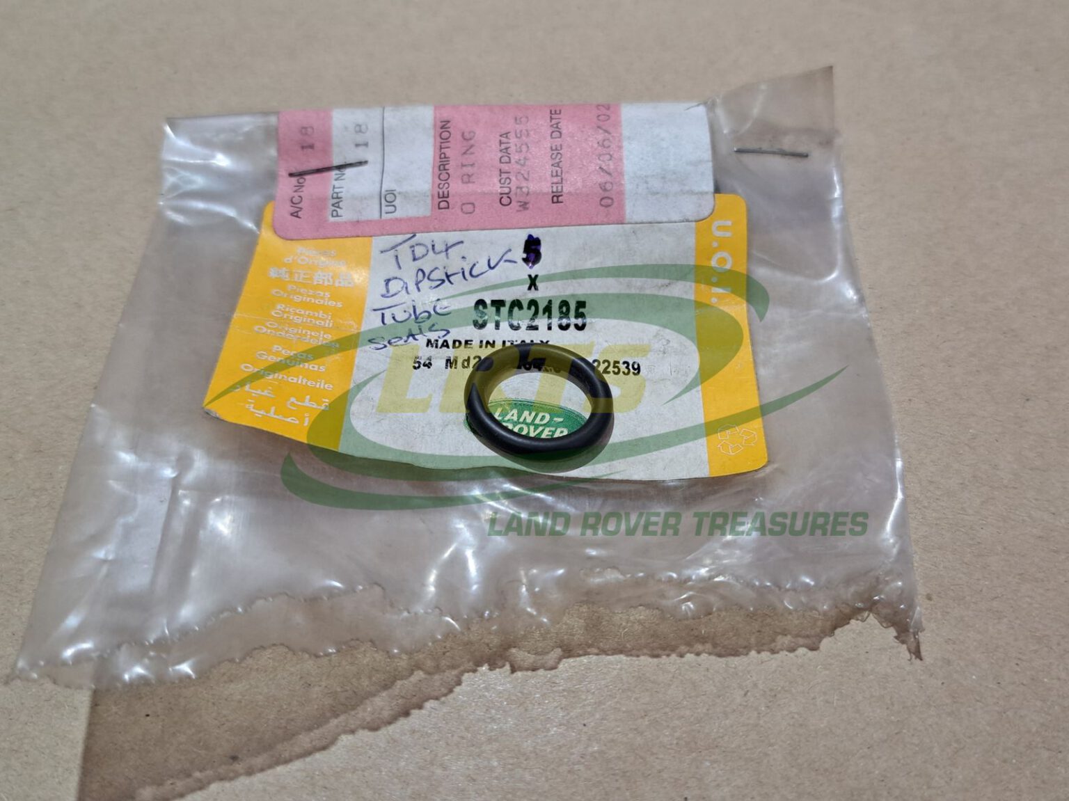 STC2185 O RING ENGINE DIPSTICK TUBE LAND ROVER RR P38 L322 FREELANDER Land Rover Treasure Shop