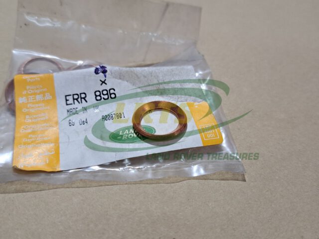 NOS GENUINE LAND ROVER 2.5L TD & 200 TDI TURBO OIL DRAIN PIPE SEALING WASHER DEFENDER RANGE ROVER CLASSIC DISCOVERY 1 ERR896
