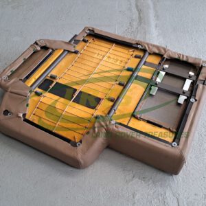 NOS GENUINE LAND ROVER LARGE SPLIT REAR SEAT SORREL BROWN LEATHER SQUAB RANGE ROVER CLASSIC BTR6432SUA