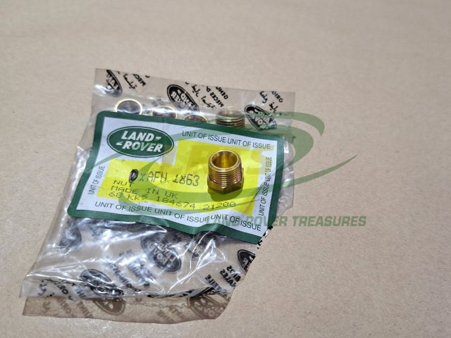NOS GENUINE LAND ROVER AUTOMATIC GEARBOX OIL COOLER PIPE NUT RANGE ROVER CLASSIC AFU1863