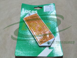 NOS GENUINE LAND ROVER REAR ORANGE RECTANGULAR REFLECTOR LAB750 MWC1722 589877